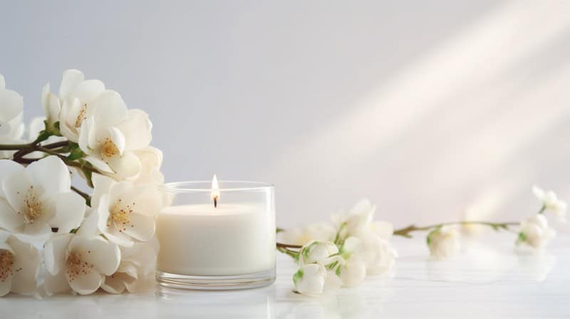 Flowers Candles Orchid 1